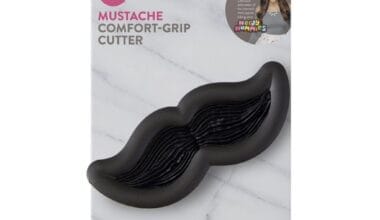 Κουπάτ πλαστικό Wilton με λάστιχο μουστάκι 1 τεμ. (018.70.011)