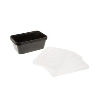 Δοχεία φαγητού πλαστικά μικροκυμάτων με καπάκι 750ml