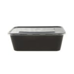 Δοχεία φαγητού πλαστικά μικροκυμάτων με καπάκι 750ml - Image 2