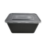 Δοχεία φαγητού πλαστικά μικροκυμάτων με καπάκι 750ml - Image 3