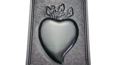 Τάμα επάργυρο καρδιά 1 τεμ.