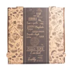 Κουτί πίτσας Quality Pack κραφτ με σχέδιο 33x33x3,5 - Image 3