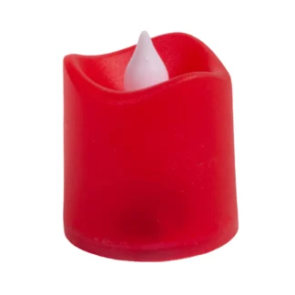 Κερί διαρκείας ηλεκτρονικό μπαταρίας ρεσώ παλλόμενο κόκκινο 1 τεμ.