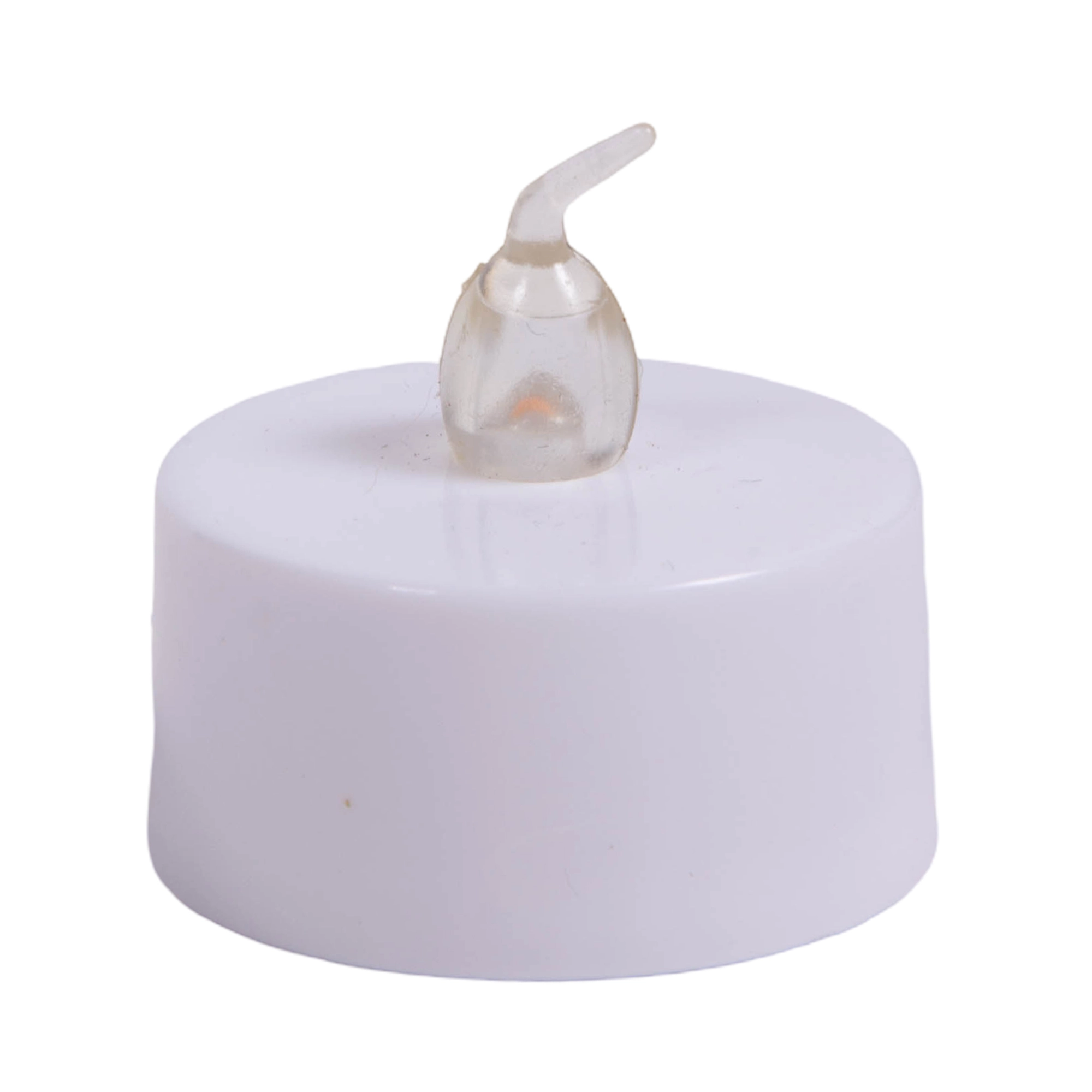 TU4A4381 Κερί διαρκείας ηλεκτρονικό μπαταρίας ρεσώ σταθερό λευκό 1 τεμ. - Image 1