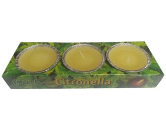 Κερί αντικουνουπικό σιτρονέλλα V-Dekor σε αλουμίνιο 3 τεμ.
