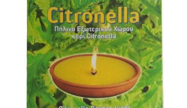 Κερί αντικουνουπικό σιτρονέλλα V-Dekor σε πήλινο 1 τεμ.