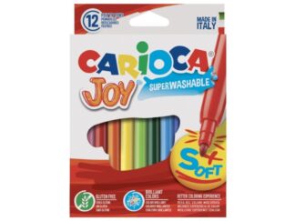 Μαρκαδόροι ζωγραφικής Carioca Joy Super Washable σετ 12 χρώματα (χωρίς γλουτένη)