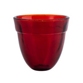 Ποτήρια γυάλινα για καντήλι "αβγό" κόκκινο 1 τεμ. - Image 3