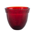 Ποτήρια γυάλινα για καντήλι "αβγό" κόκκινο 1 τεμ. - Image 2