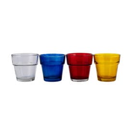 Ποτήρια γυάλινα για καντήλι απλά μικρά χρωματιστά 1 τεμ.
