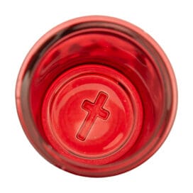 Ποτήρια γυάλινα για καντήλι "σταυρός" 1 τεμ. - Image 2