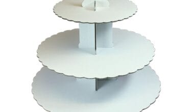 Σταντ για cupcakes χάρτινο λευκό 3όροφο Culpitt 1 τεμ.