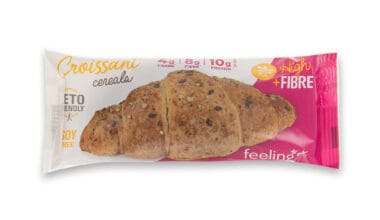 Κρουασάν αλμυρό με σουσάμι, λιναρόσπορο, φυτικές ίνες & χαμηλούς υδατάνθρακες Feeling OK 50 γρ.