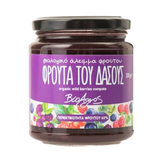 Άλειμμα φρούτων Βιο Αγρός φρούτα του δάσους ΒΙΟ χωρίς ζάχαρη 320 γρ.