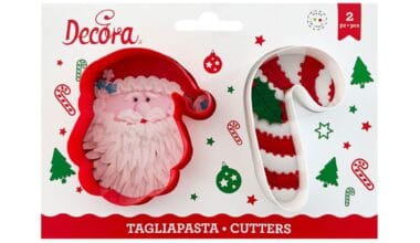 Κουπάτ πλαστικό Decora Άγιος Βασίλης-ζαχαρωτό σετ 2 τεμ. (028.02.935)