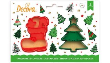 Κουπάτ πλαστικό Decora μπότα-Χριστουγεννιάτικο δέντρο σετ 2 τεμ. (028.02.938)