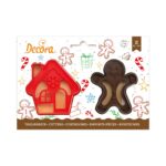 Κουπάτ πλαστικό Decora σπιτάκι-gingerbread σετ 2 τεμ. (028.02.755)