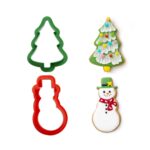 Κουπάτ πλαστικό Decora Χριστουγεννιάτικο δέντρο-χιονάνθρωπος σετ 2 τεμ. (028.02.936) - Image 2