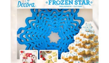 Κουπάτ πλαστικό Decora χριστουγεννιάτικο δέντρο-χιονονιφάδες σετ 8 τεμ. (028.02.368)