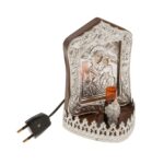 Εικόνισμα ρεύματος με λάμπα Παναγία-Ιησούς ασημένιο μικρό (12x9x18εκ.) 1 τεμ. - Image 2