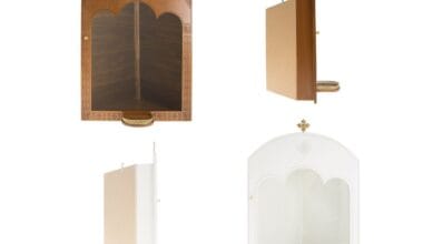 Εικονοστάσιο ξύλινο με γωνία 1 τεμ.