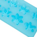 Φόρμα σιλικόνης ανάγλυφη χιονονιφάδες-gingerbread 8 θέσεων (SM-395) - Image 2