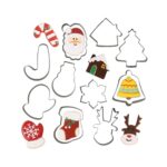 Κουπάτ μεταλλικό Αλιπράντης Χριστουγεννιάτικο σετ 10+10 τεμ. (028.02.934)