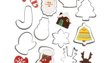 Κουπάτ μεταλλικό Αλιπράντης Χριστουγεννιάτικο σετ 10+10 τεμ. (028.02.934)