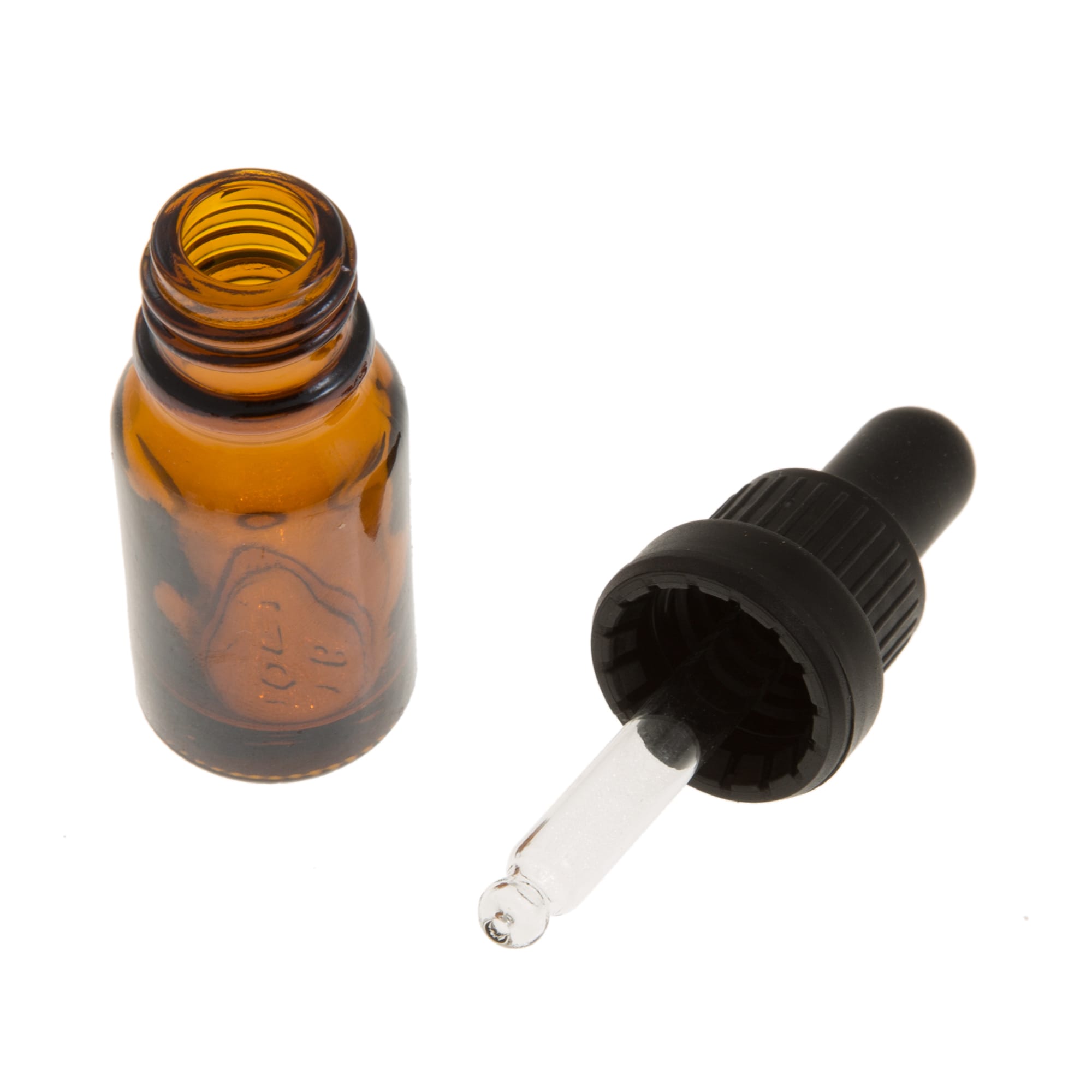 Μπουκαλάκι γυάλινο καραμελέ με σταγονόμετρο ασφαλείας 10ml - Image 2