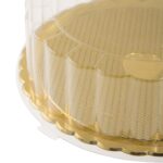 Δίσκος πλαστικός με πλαστικό καπάκι στρογγυλός για κέικ/βασιλόπιτες 1 τεμ. - Image 5