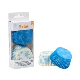 Καραμελόχαρτα Decora Χιονονιφάδες μπλε-λευκό 36 τεμ. (060.29.021)