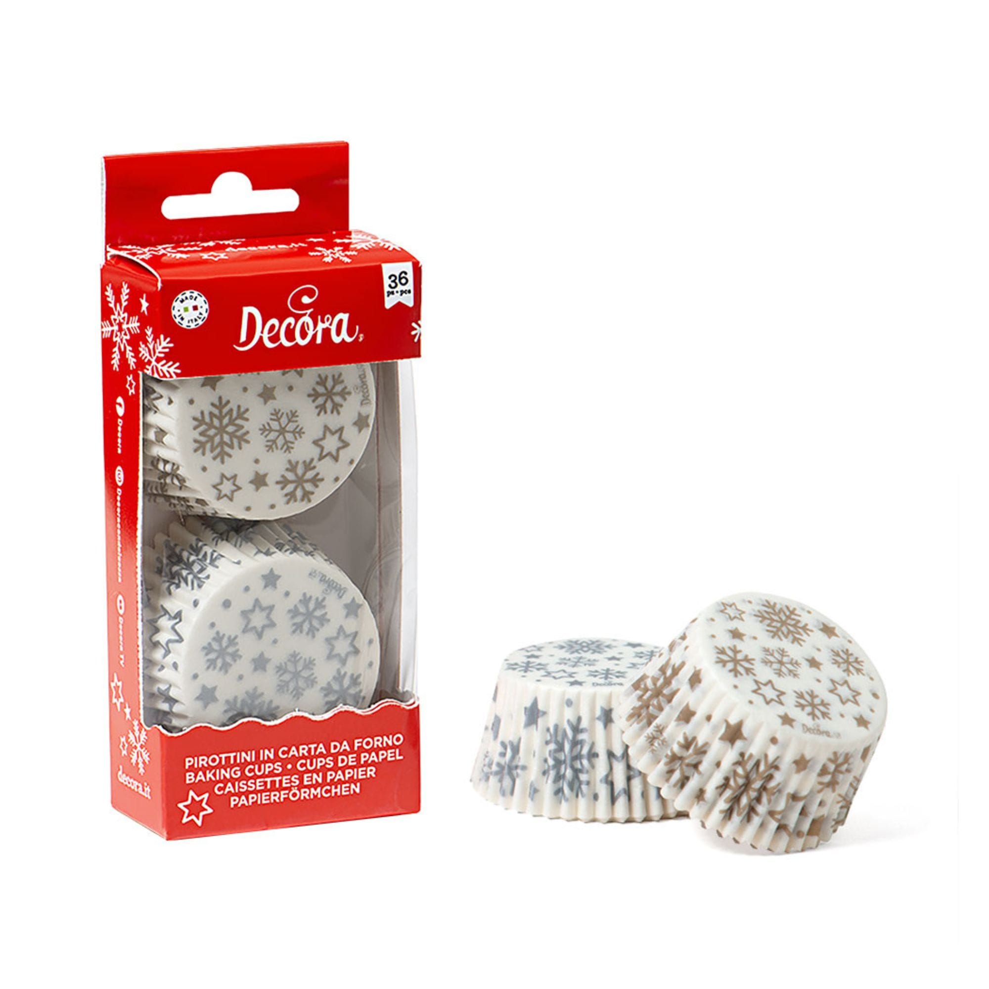 karameloxarta-decora-xiononifades-xryso-ashmi-36tem-(060.29.022)-1 Καραμελόχαρτα Decora Χιονονιφάδες χρυσό-ασημί 36 τεμ. (060.29.022) - Image 1