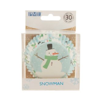 Καραμελόχαρτα με επένδυση από αλουμινόχαρτο PME Χιονάνθρωπος 30 τεμ. (060.29.507)