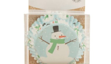 Καραμελόχαρτα με επένδυση από αλουμινόχαρτο PME Χιονάνθρωπος 30 τεμ. (060.29.507)