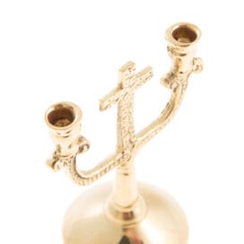 Κηροπήγιο για κεριά εκκλησίας διπλό με σταυρό (8443) 1 τεμ. - Image 3