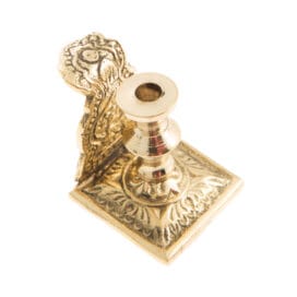 Κηροπήγιο για κεριά εκκλησίας μονό με λαβή χρυσό (107Β) 1 τεμ. - Image 3