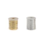 Κορδόνι διακοσμητικό μεταλλιζέ Φ1mm 100 μ.