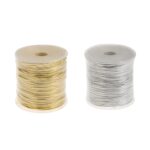Κορδόνι διακοσμητικό μεταλλιζέ Φ2mm 100 μ.