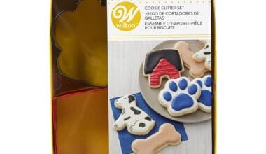 Κουπάτ μεταλλικό Wilton σκυλάκι-πατούσα-κόκαλο-σπιτάκι σετ 4 τεμ. (018.07.903)