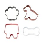 Κουπάτ μεταλλικό Wilton σκυλάκι-πατούσα-κόκαλο-σπιτάκι σετ 4 τεμ. (018.07.903) - Image 2