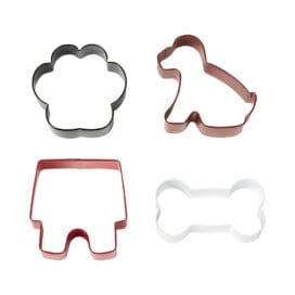 Κουπάτ μεταλλικό Wilton σκυλάκι-πατούσα-κόκαλο-σπιτάκι σετ 4 τεμ. (018.07.903) - Image 2