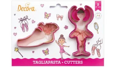 Κουπάτ πλαστικό Decora μπαλαρίνα-γοβάκι (πουέντ) σετ 2 τεμ. (018.80.081)