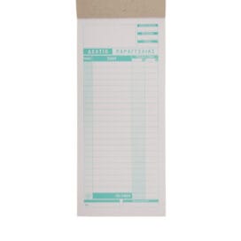 Μπλοκ Δελτίο Παραγγελίας Εστιατορίου Τριπλότυπο Αυτογραφικό περφορέ 50φ. 1 τεμ. - Image 3