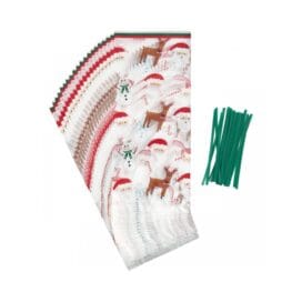 Σακουλάκια τροφίμων πλαστικά με σύρμα Wilton Άγιος Βασίλης-Χιονάνθρωπος-Τάρανδος 20 τεμ. 10,1x5x24,1 εκ. (062.29.121) - Image 4