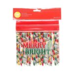 Σακουλάκια τροφίμων πλαστικά zip Wilton "Merry & Bright" 20 τεμ. 17,5x14,5 εκ. (062.29.132)
