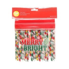 Σακουλάκια τροφίμων πλαστικά zip Wilton "Merry & Bright" 20 τεμ. 17,5x14,5 εκ. (062.29.132)
