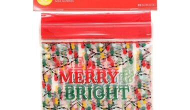 Σακουλάκια τροφίμων πλαστικά zip Wilton "Merry & Bright" 20 τεμ. 17,5x14,5 εκ. (062.29.132)