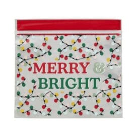 Σακουλάκια τροφίμων πλαστικά zip Wilton "Merry & Bright" 20 τεμ. 17,5x14,5 εκ. (062.29.132) - Image 2