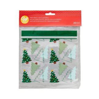 Σακουλάκια τροφίμων πλαστικά zip Wilton Χριστουγεννιάτικο δέντρο 20 τεμ. 17,5x14,5 εκ. (062.29.134)