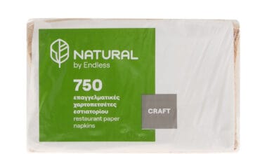 Χαρτοπετσέτες Endless Natural Craft Εστιατορίου κραφτ 750 φύλλα